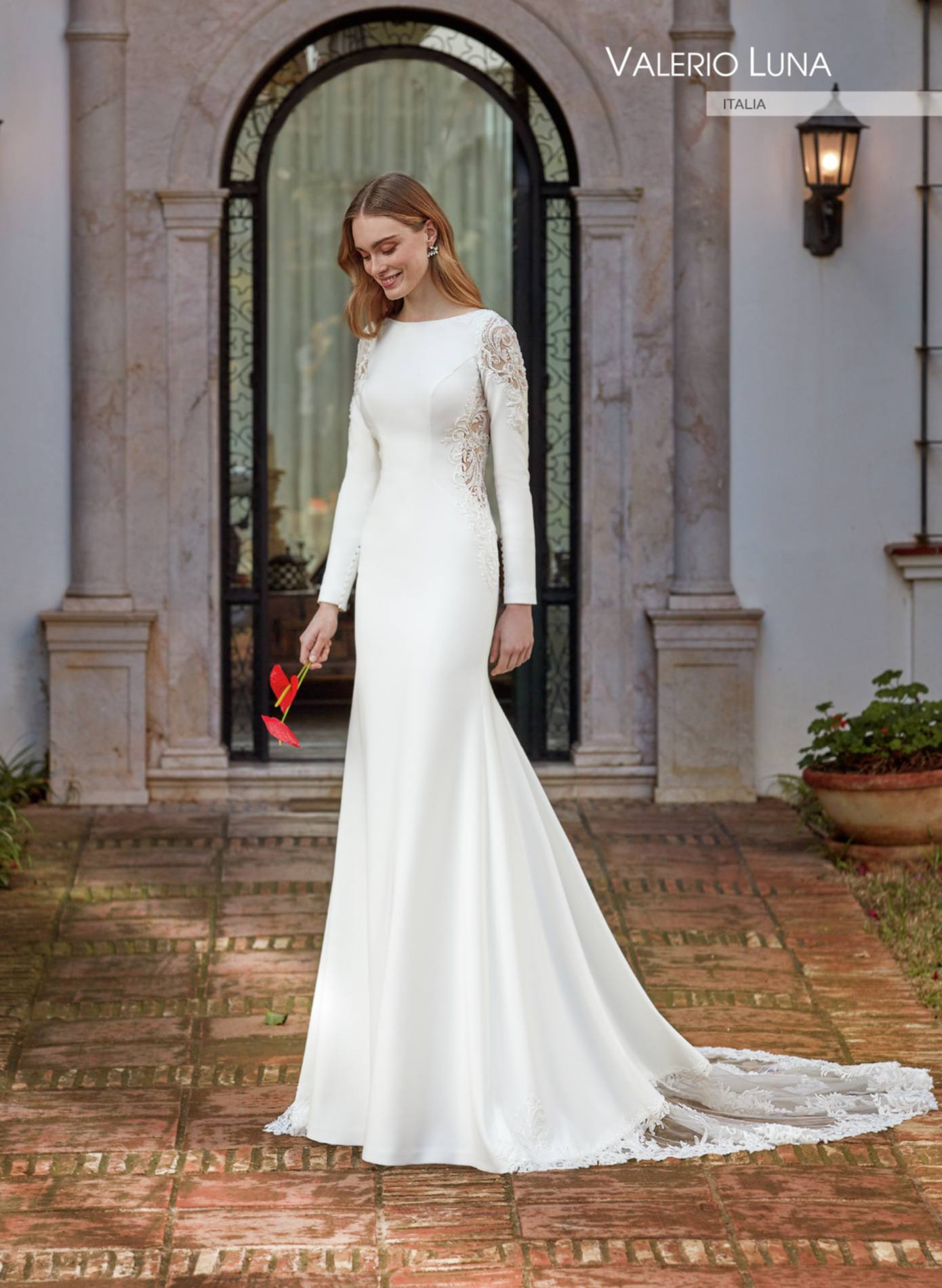 chinese dress ladies ITALY Luxury Bridal Robe  Elegant Tulle and Lace Prep  Inna Elsie